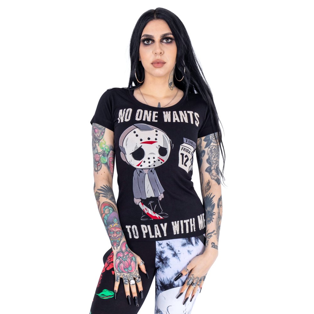 Cupcake Cult - Play With Me Top - Noir